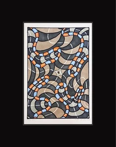 Day 107 Ink Drawing - Matted Illustration October 19, 2024 - Picture 1 of 5