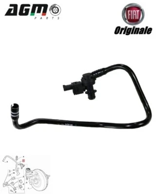 TUBO FLESSIBILE SERVOFRENO ORIGINALE FIAT PANDA 500 YPSILON 1,2 B 1,3 D 51913856 - Immagine 1 di 4