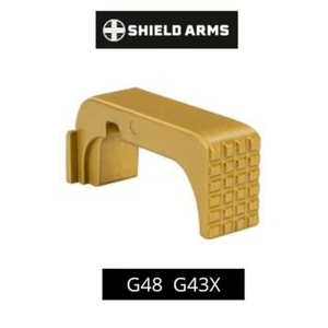 SHIELD ARMS Glock 43X & 48 STEEL Magazine Release for Steel S15 Mag - GOLD - Picture 1 of 4