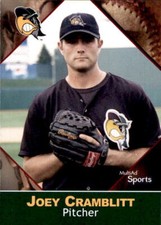 2001 South Bend Silver Hawks Multi-Ad 3 Joey Cramblitt Meridian Mississippi Card