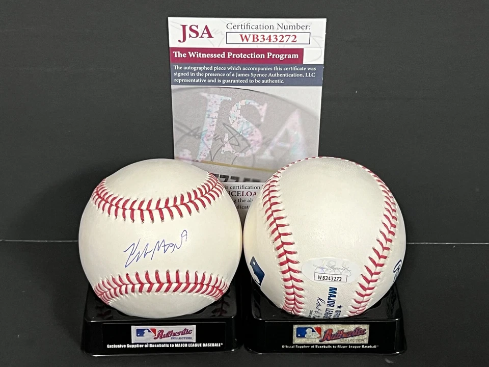 Kyle Manzardo Cleveland Guardians Signed Baseball JSA Witness COA - Image 1 of 1