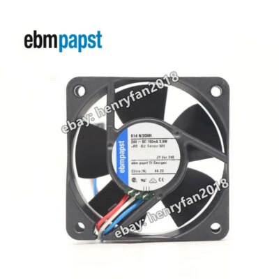 Ebmpapst 614N/2GHH Axial Fan DC 24V 3.6W 150mA 60*60*25mm EBM Cooling Fan 3Pin - Image 1 of 4