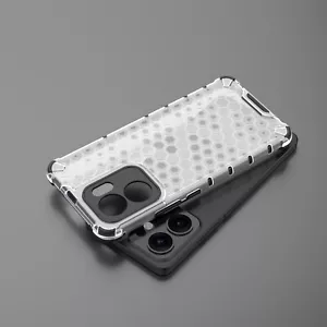 For OPPO Reno13 F 5G, Shockproof Honeycomb Hybrid Armor Soft Rubber Case Cover - Picture 1 of 19