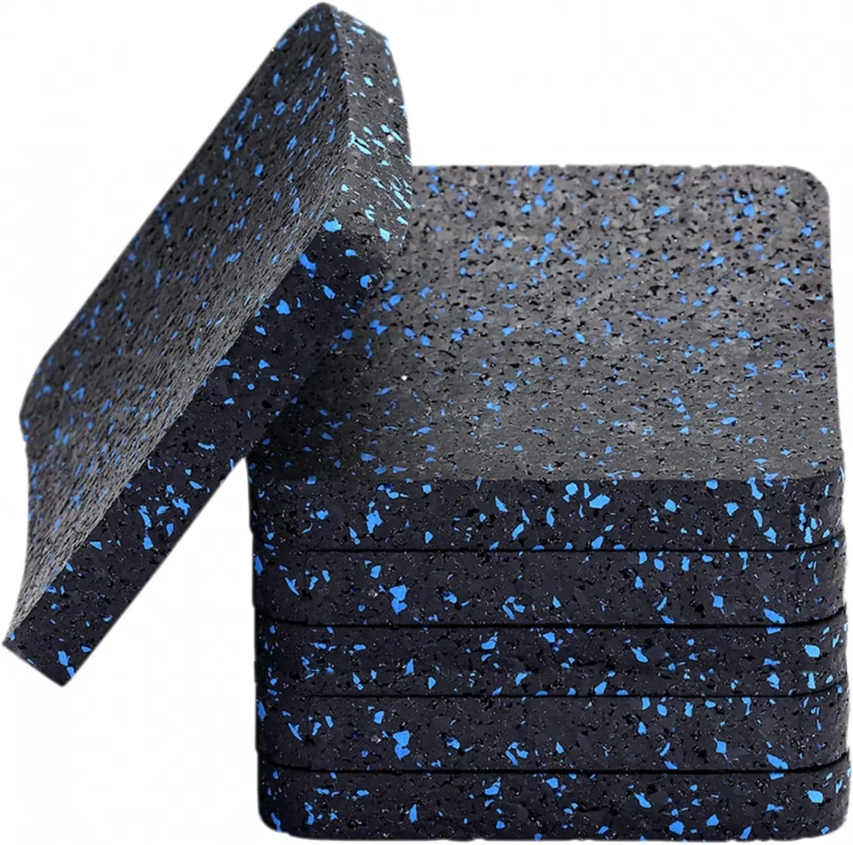 Bestxd Treadmill Mat Exercise Equipment W High Density Rubber 3.94 X 0.5" 6 Pcs