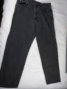 Pantalones de mezclilla negros Wrangler para hombre - 97601CB - talla 36 x 30 - ajuste relajado - Imagen 1 de 11