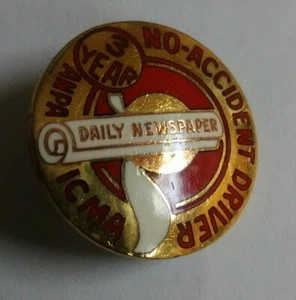 ANPA ICMA Daily Newspaper 3 Years Accident Free MAC NY Vtg Pin - Picture 1 of 7