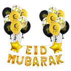 34 Pcs/set Eid Luftballons Eid Mubarak Latex Ballons Eid Dekorationen Fr