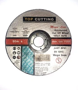 100mm 4" CUTTING DISC WHEEL BLADE THIN ANGLE GRINDER METAL & SS STEEL INOX X 25 - Picture 1 of 2