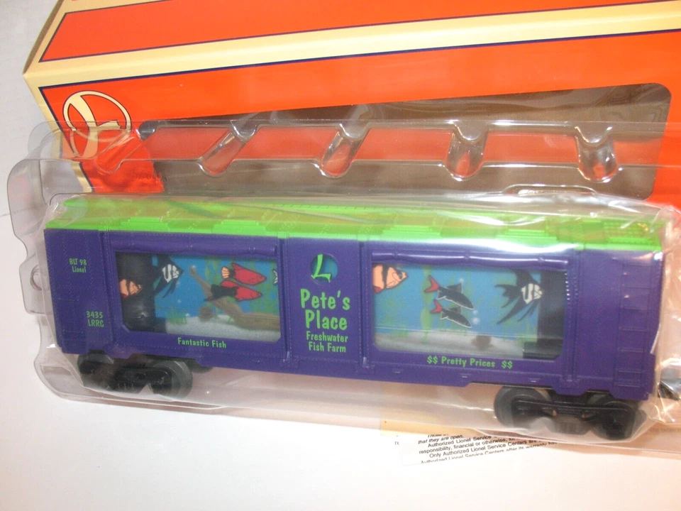 LIONEL 6-19965 RAILROADER CLUB ANIMATED AQUARIUM CAR NIB PETE'S PLACE TESTED - Image 1 of 4