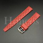 22 Mm Red Air Rubber Watch Strap Fits For The Blancpain X Swatch Arctic Ocean