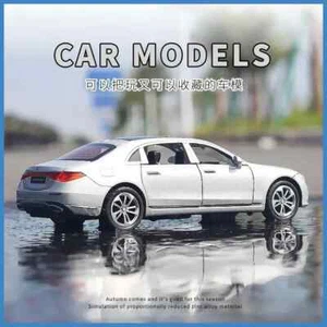 1:32 Mercedes-Benz S400L Simulation Diecast Car Model With Lights Kids Toy Gift - Picture 1 of 20
