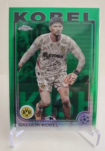 2024-25 TOPPS CHROME UEFA CLUB GREGOR KOBEL GREEN PRISM REF #168 Ser #91/99 - Picture 1 of 2