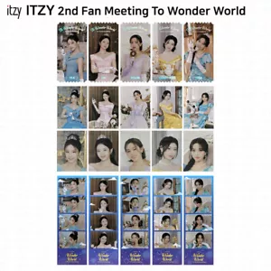 ITZY 2nd Fan Meeting To Wonder World MD Pass Special Photo Ticket 4cut Sticker - Picture 1 of 51