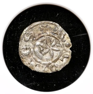 FRANCIA, Provenza. Raymond V-VII, 1148-1249, Silver Denier, NGC AU50 - Imagen 1 de 4