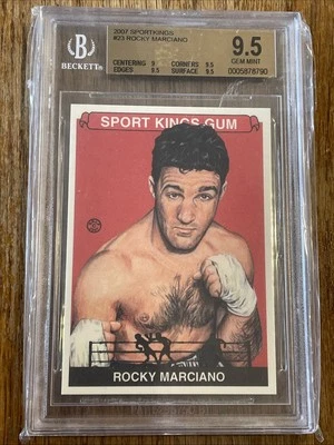 2007 Sportkings Series A #23 Rocky Marciano SP SSP BOXING LEGEND BGS 9.5 Gem! - Image 1 of 4