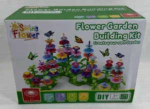NEW Flower Garden Building Kit DIY, 148 pieces, Spring Flowers Toy for Girls or - Picture 1 of 6