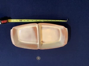 Frankoma Keramik 5 QD geteilt Schale Plainsman braun - Bild 1 von 3