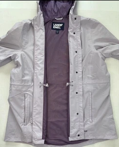 Lands' End Damen Violett Kapuze Softshell Thermo Regenjacke Petites XLP - Bild 1 von 12