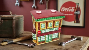 Coca-Cola Hardware Store Canister (1997-98) - Vintage Collectible Tin - Picture 1 of 5