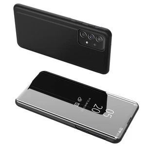 Clear View Case futerał etui z klapką Samsung Galaxy A73 czarny - Zdjęcie 1 z 8