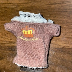 Barbie Doll Fashion Fever My Scene Brown Crown Top Only Rare - Picture 1 of 4