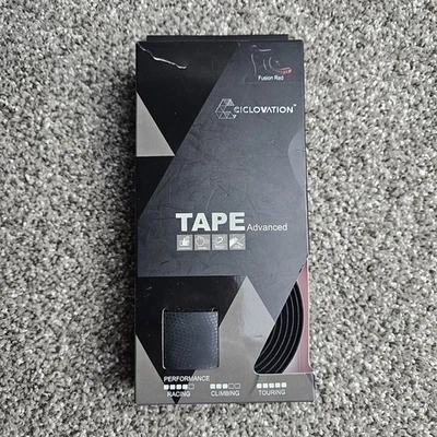 Ciclovation Leather Touch Handlebar Tape, Fusion Dot Blk/Red - Image 1 of 4