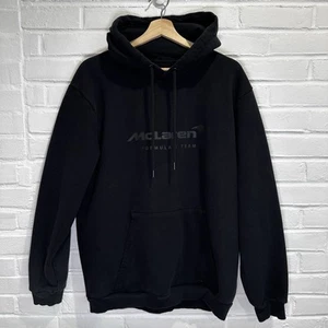 McLaren F1 Men's Team Core Essentials Hoodie Sweatshirt Black Size XL - Picture 1 of 8
