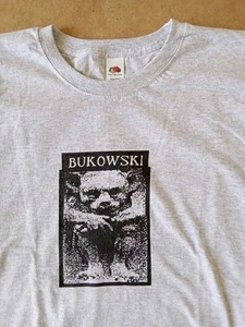 Camiseta Gárgola BUKOWSKI/Nueva/Gris Claro/Grande 40-42" (Hombre Culto/Underground) - Imagen 1 de 4