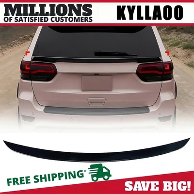 Rear Trunk Spoiler Wing Kit Black For Jeep Grand Cherokee SRT 2012-2021 2014 - Image 1 of 4