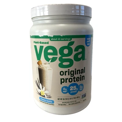 Vega Original Proteína en Polvo, Crema Vainilla Base Proteína Bebida Mezcla para Foto 1 de 4