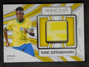 Parche Jersey Vini Jr 2024-25 Panini Plata Inmaculada #/40 Brasil - Imagen 1 de 2
