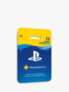 PlayStation Plus 12 Month Membership PSN Code Scratch Card - Picture 1 of 1