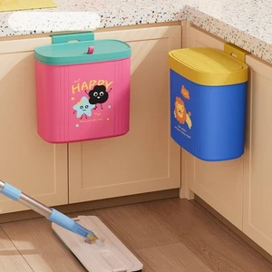 2 Type Kitchen Trash Bin with Lid Garbage Can  Kitchen Use - Picture 1 of 20