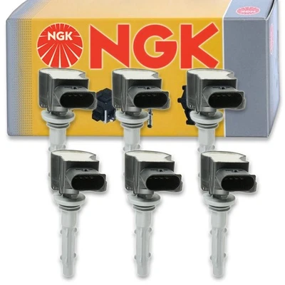 6 pcs NGK Ignition Coil for 2006-2013 Mercedes-Benz C350 3.5L V6 - Spark ph - Image 1 of 4