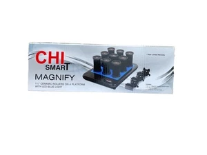CHI Smart Magnify Ceramic Hot Rollers 1 1/4” Set Platform Led In box READ - Picture 1 of 8