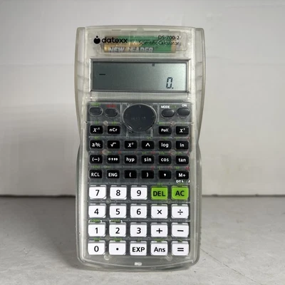 Datexx DS-700-2 Scientific Calculator Fully Transparent Retro Look - Image 1 of 4