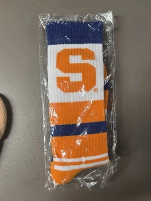 Orange and Blue Athletic Socks Syracuse new - Image 1 of 2