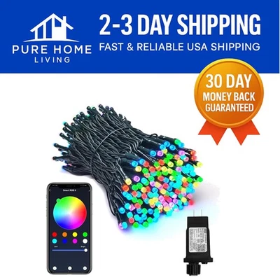 100-LED Smart WiFi Fairy String Lights - Dimmable, Music-Sync, Waterproof - Image 1 of 4