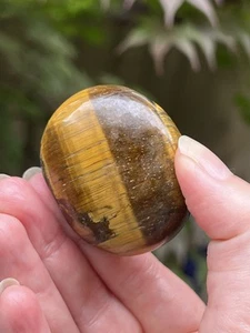 Gold Tigers Eye Palmstone Stimulating / Motivation / Clarity AAA+ 63g - Picture 1 of 9