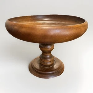 Frutero pedestal de madera moderno de mediados de siglo de colección - 8" MCM - decoración - Imagen 1 de 12
