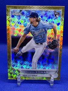 Jackson Kowar 2022 Topps Chrome Logofractor #105 True Gold Refractor 36/50 RC SP - Picture 1 of 8