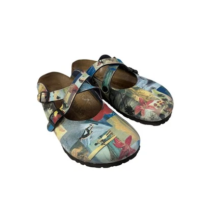 Birkenstock Birkis Dorian Hawaiian Blue Surf Clog Sz 40/9 GS - Image 1 of 4