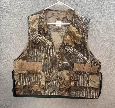 Vintage Sports Afield Vest Mens L Realtree Camouflage Bird Hunting Duck Pouch - Image 1 of 4