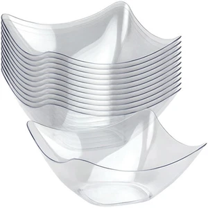 Lillian Tablesettings Mini Flutter Bowl-3 oz | Clear | Pack of 12 Plastic... - Picture 1 of 3