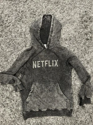Netflix Logo Employee Hoodie Sweatshirt Gray unisex XS - Image 1 of 4