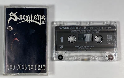 Sacrilege-Too Cool To Pray-Heavy metal music cassette tape-1988 Medusa records - Image 1 of 4