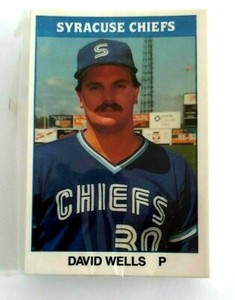 1987 TCMA Syracuse Chiefs Team Set David Wells RC Hill Meyers Ault Aquino Jays 