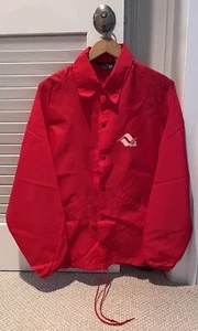 Vintage 1970's VAIL ski resort snap button WINDBREAKER jacket red size small - Picture 1 of 6