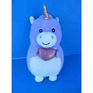 Kellytoy Squishmallows 9.5" Valentine’s Purple Ursula the Unicorn Hug Mee Plush - Picture 1 of 6