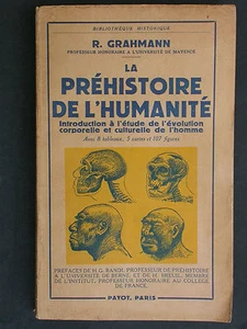 Préhistoire de l'Humanité - Grahmann chez Payot 1955 Sciences de l'évolution - Imagen 1 de 1